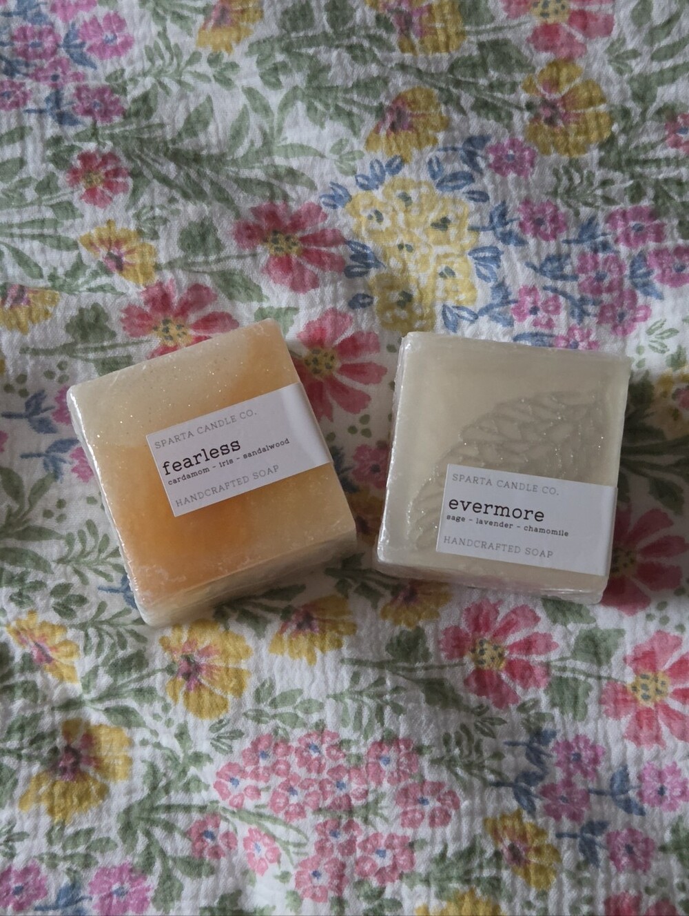 Taylor Swift Fearless (Orange) & Evermore (Cream) Handcrafted Soaps - Dual Pack